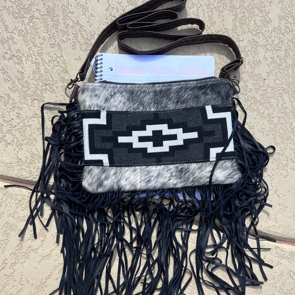 Dancing Cactus Designs Pendleton Cowhide Purse